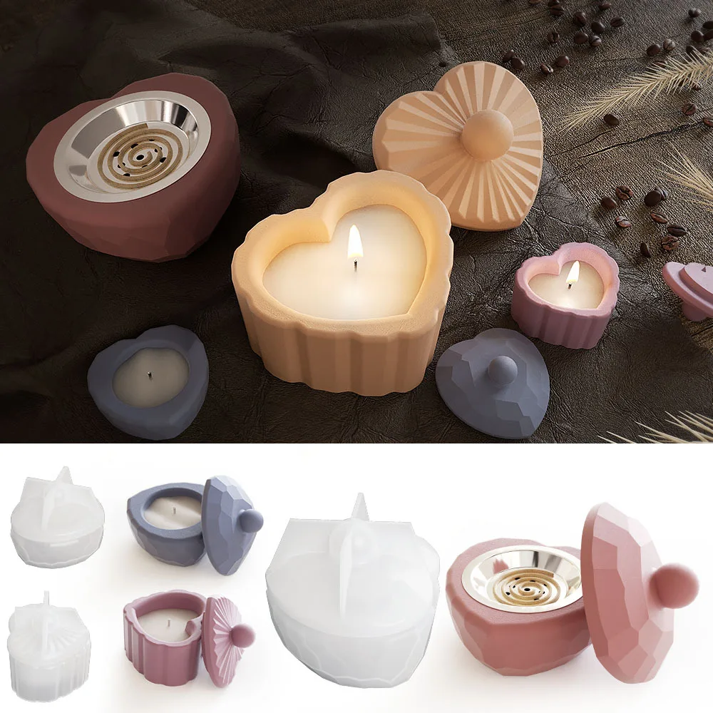 Candle Making Pot - Strip Love Shape Candlestick Molds Candle