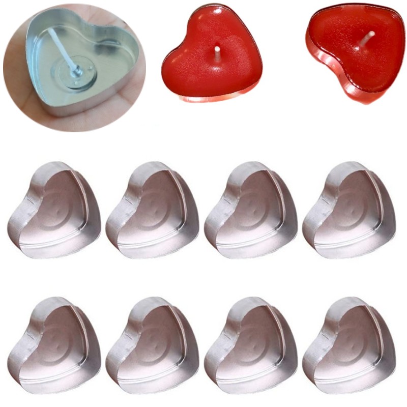 100 Sets Heart shaped Empty Al – Candle Making Diy Kit Bewertung und Preis