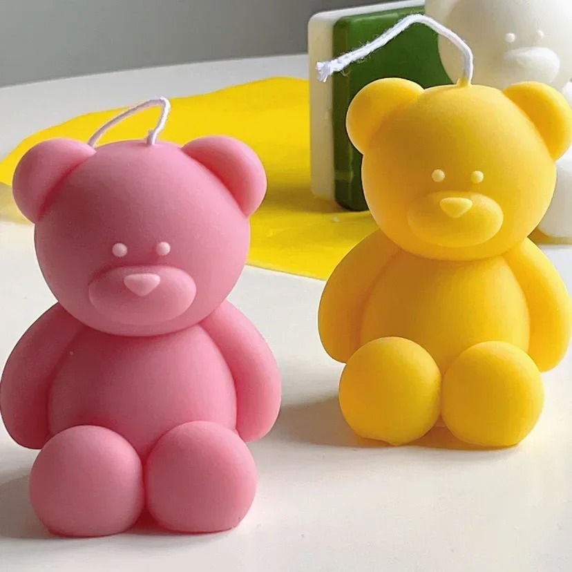 3D Cute Cartoon Bear Silicone  – Candle Making Diy Kit Bewertung und Preis