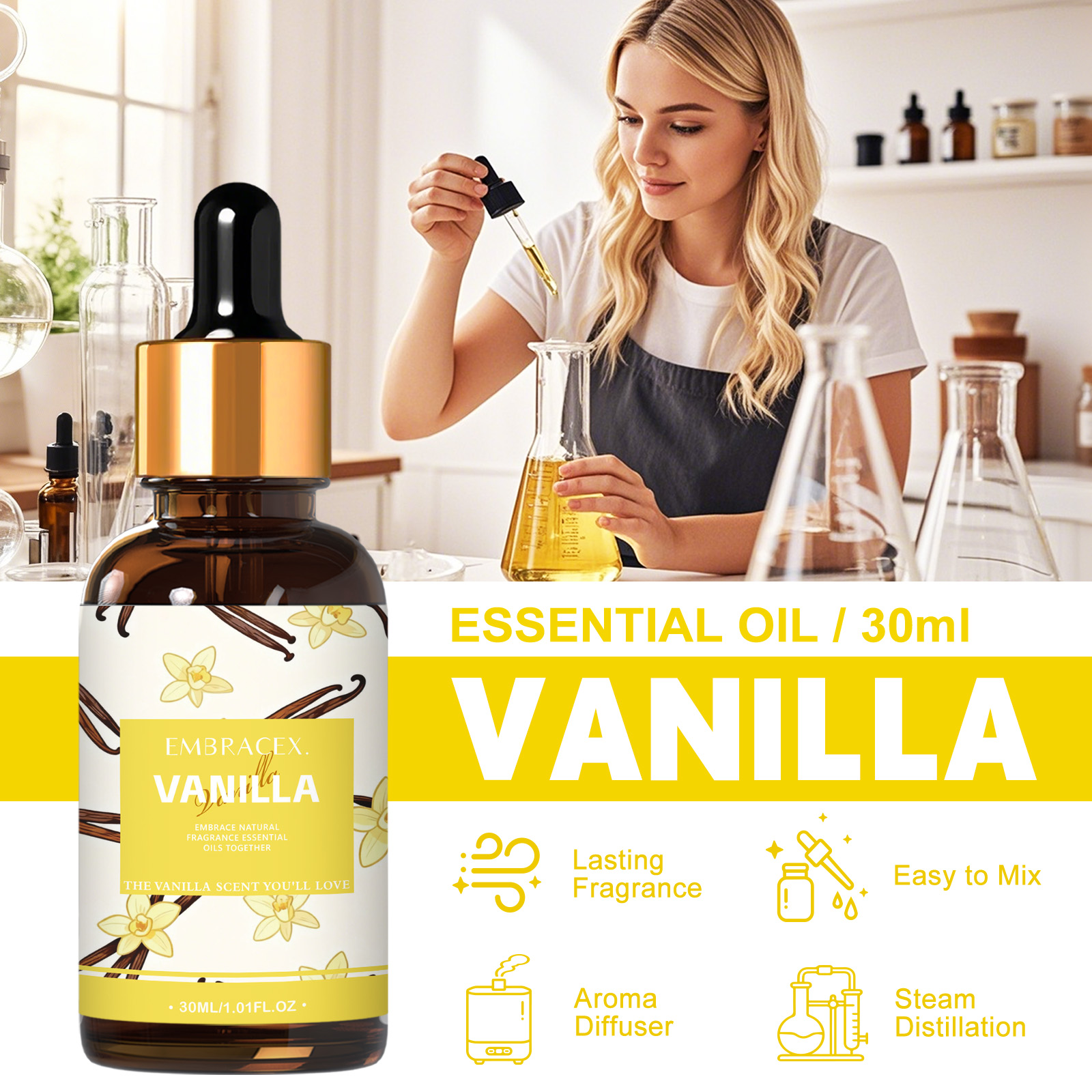 30ml Vanilla Essential Oil Per – Candle Making Raw Material Bewertung und Preis