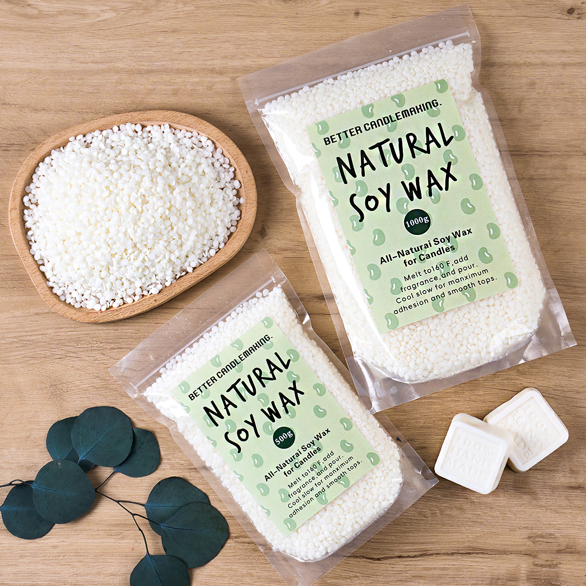 500g/1000g Natural Soy Wax DIY – Candle Making Raw Material Bewertung und Preis