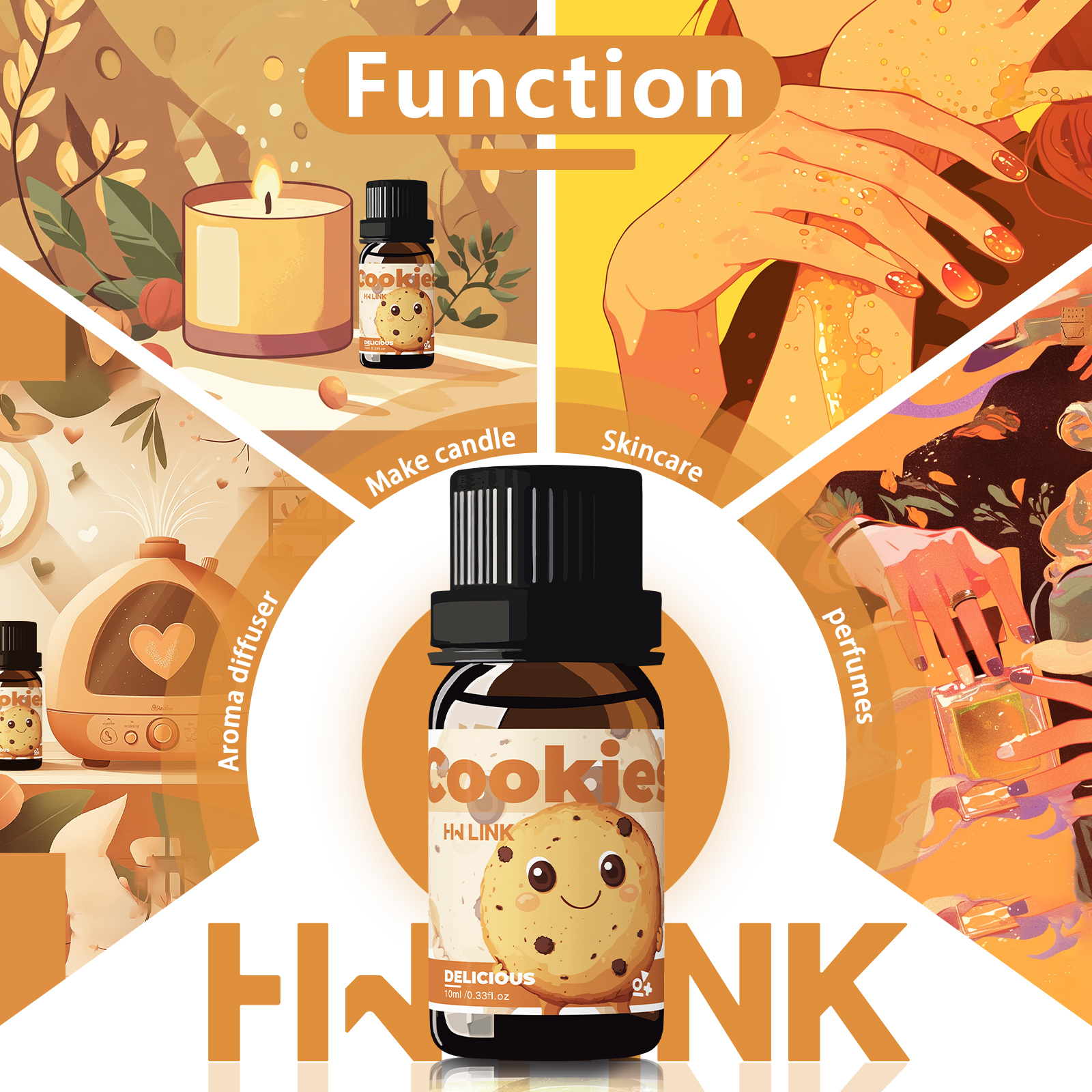 10ml Cookies Essential Oils Pe – Candle Making Raw Material Bewertung und Preis