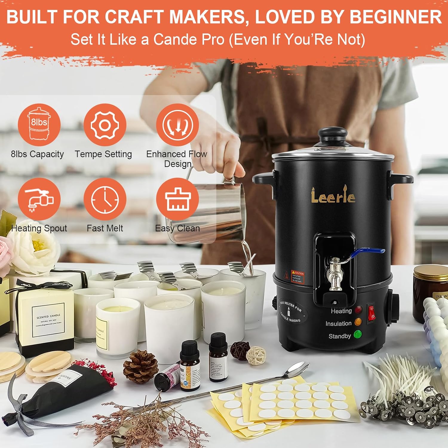 8Lbs Electric Wax Melter for C – Candle Making Diy Kit Bewertung und Preis
