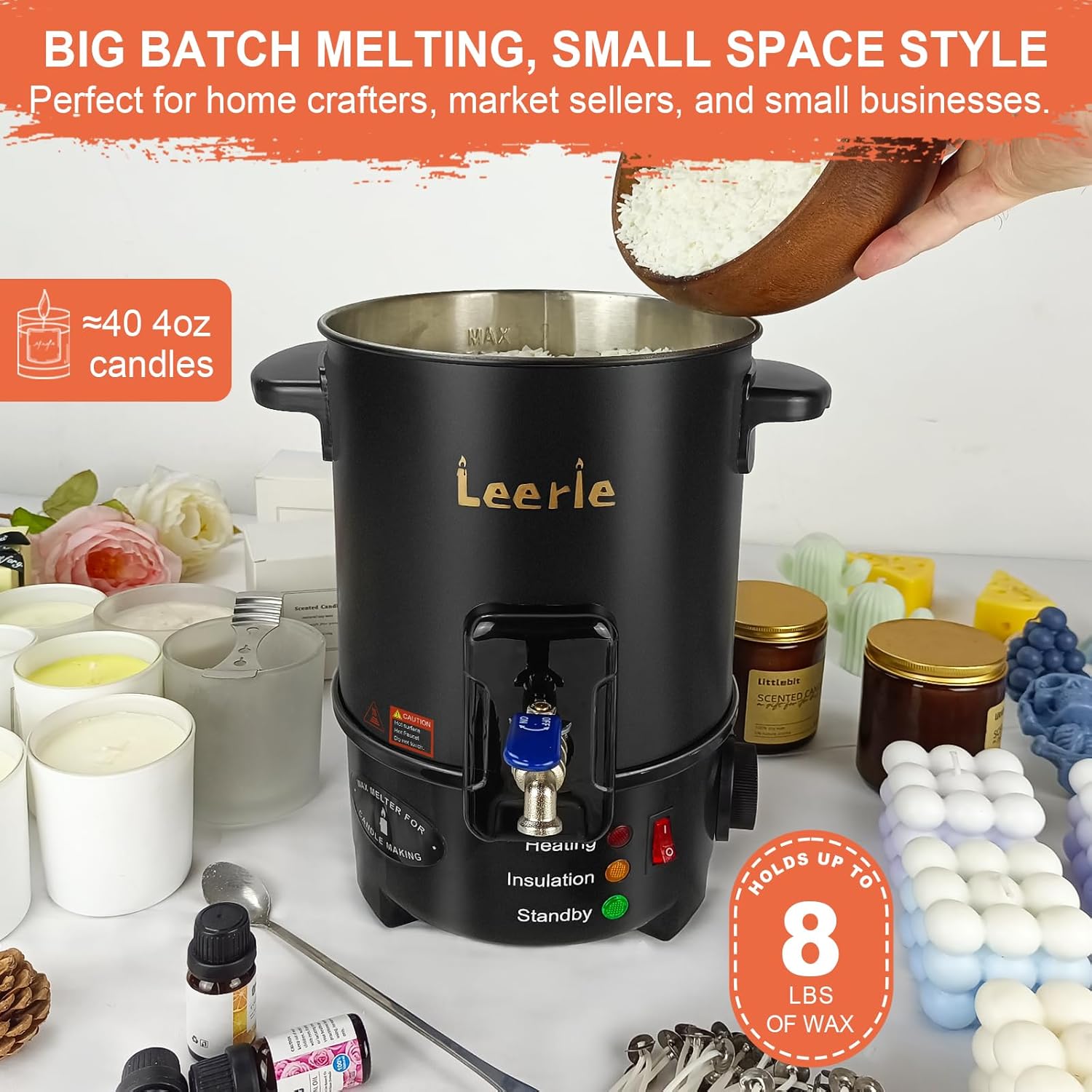 8Lbs Electric Wax Melter for C – Candle Making Diy Kit Bewertung und Preis
