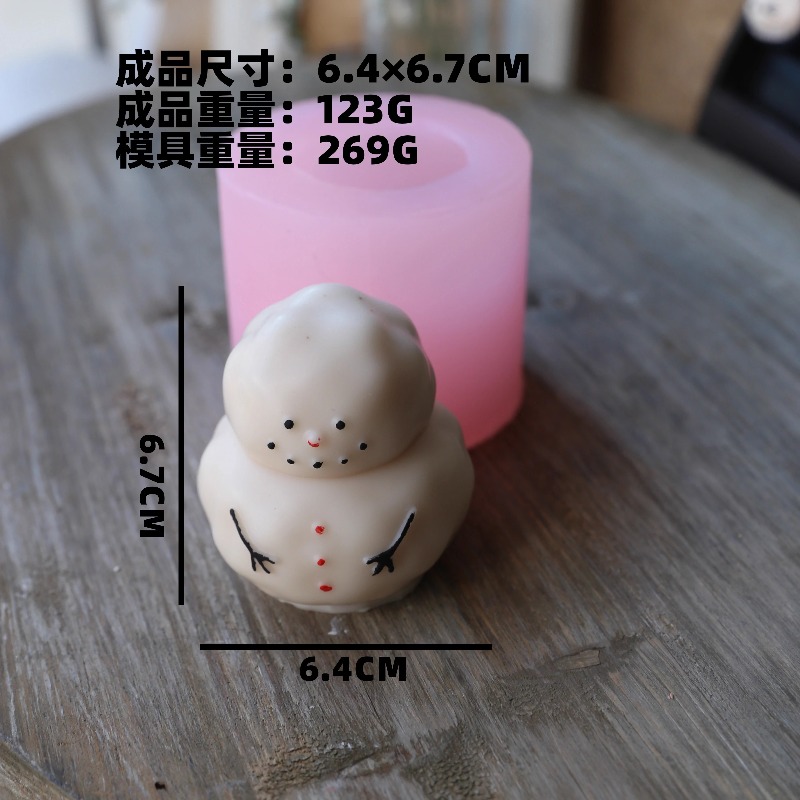 Fat snow man silicone mold DIY – Candle Making Fat Bewertung und Preis
