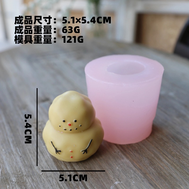 Fat snow man silicone mold DIY – Candle Making Fat Bewertung und Preis