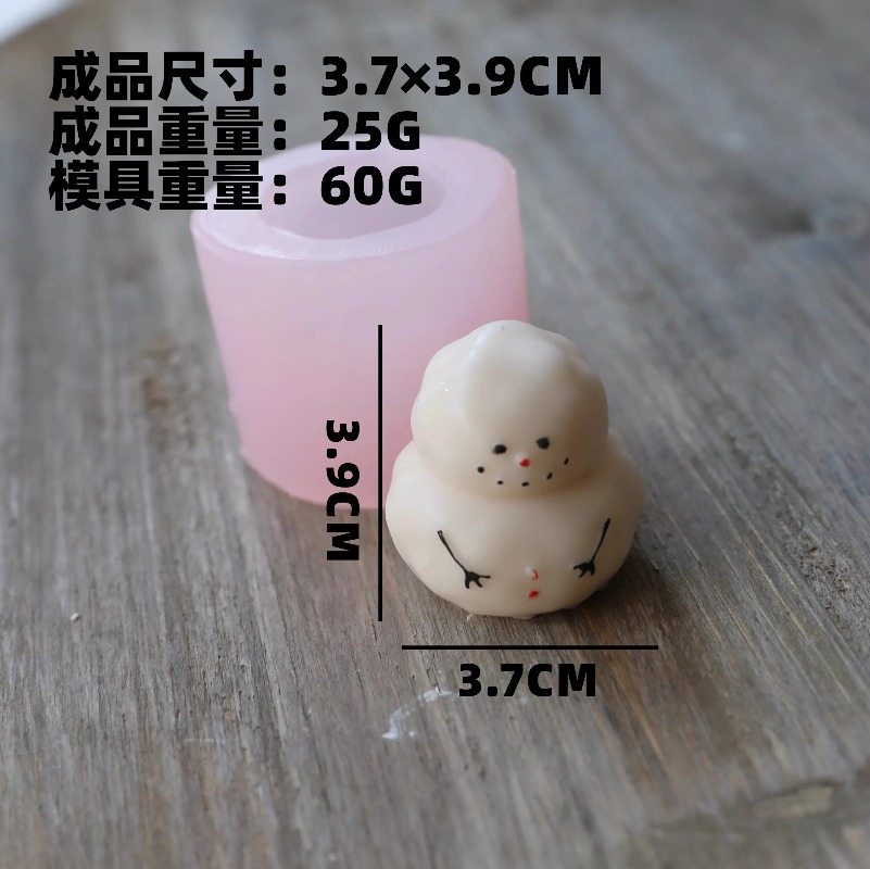 Fat snow man silicone mold DIY – Candle Making Fat Bewertung und Preis