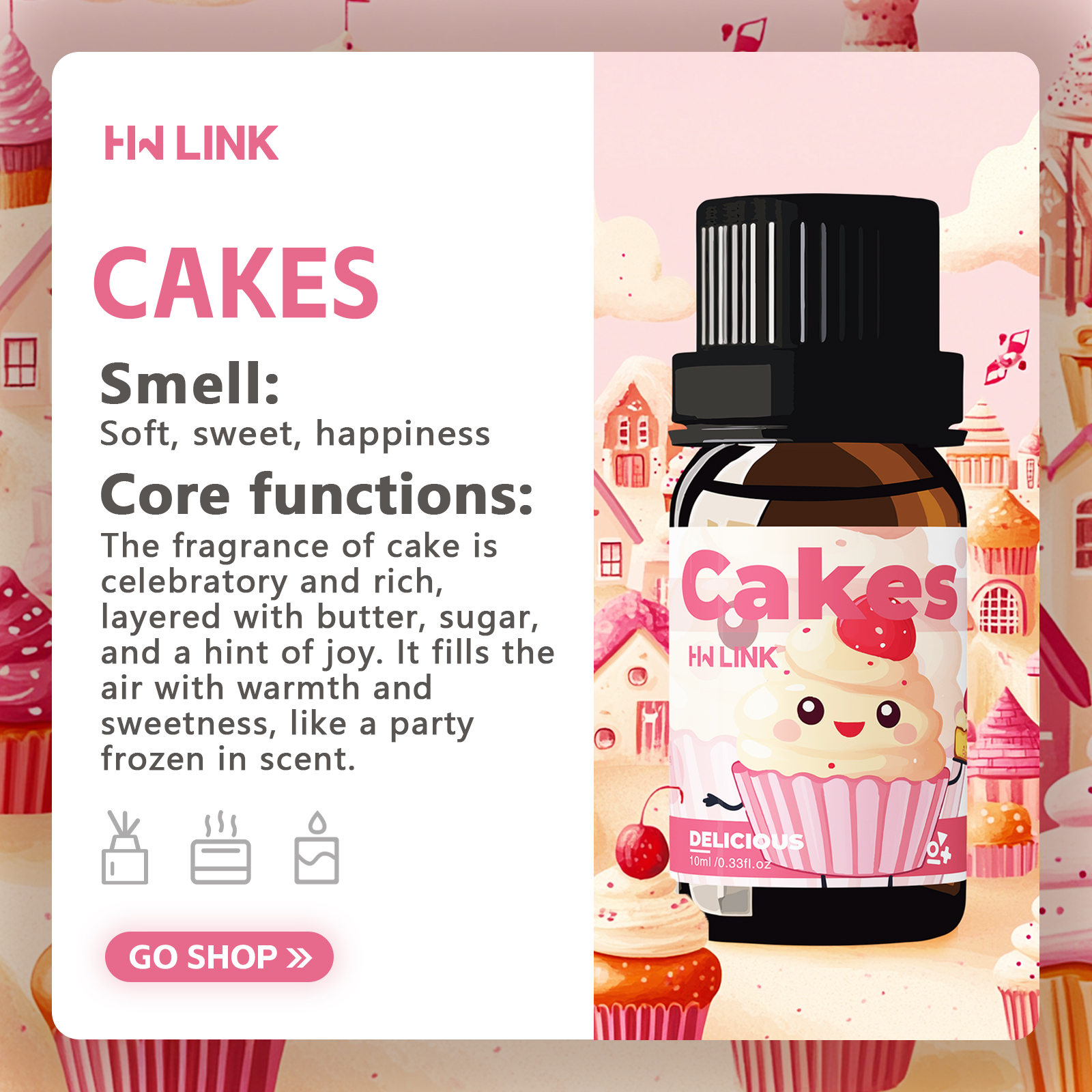 10ml Cakes Essential Oils Perf – Candle Making Raw Material Bewertung und Preis