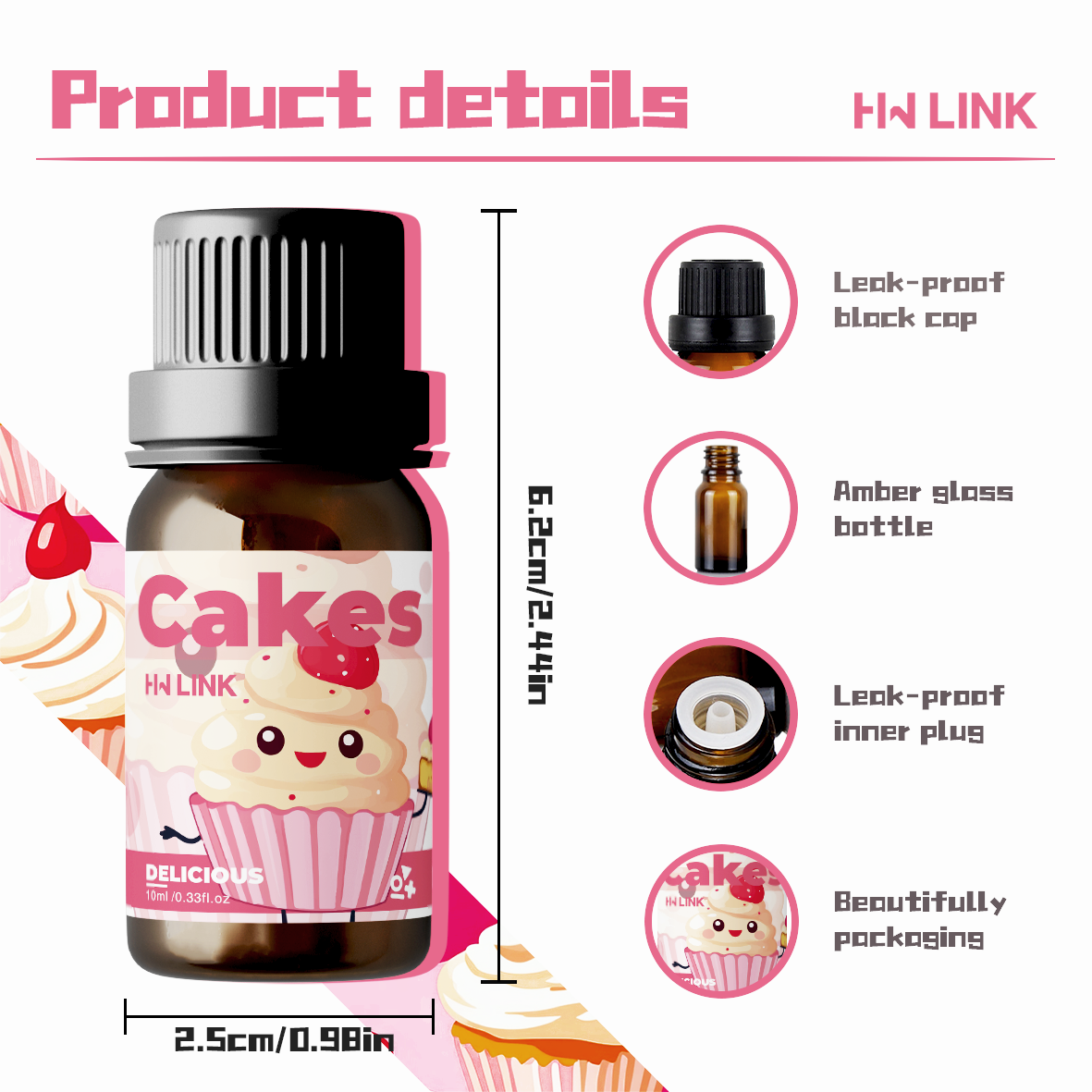 10ml Cakes Essential Oils Perf – Candle Making Raw Material Bewertung und Preis