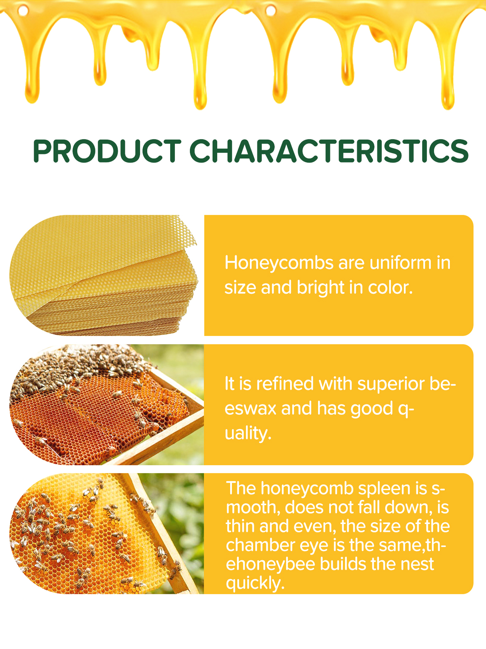 10Pcs Natural Honeycomb Bee Wa – Candle Making Raw Material Bewertung und Preis