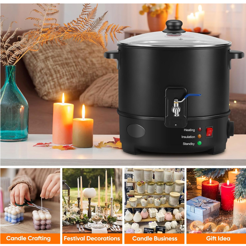 6L Small  Wax Melter Paraffin  – Candle Making Diy Kit Bewertung und Preis