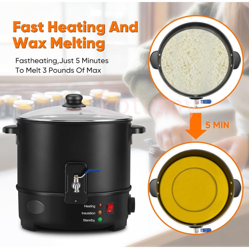 6L Small  Wax Melter Paraffin  – Candle Making Diy Kit Bewertung und Preis