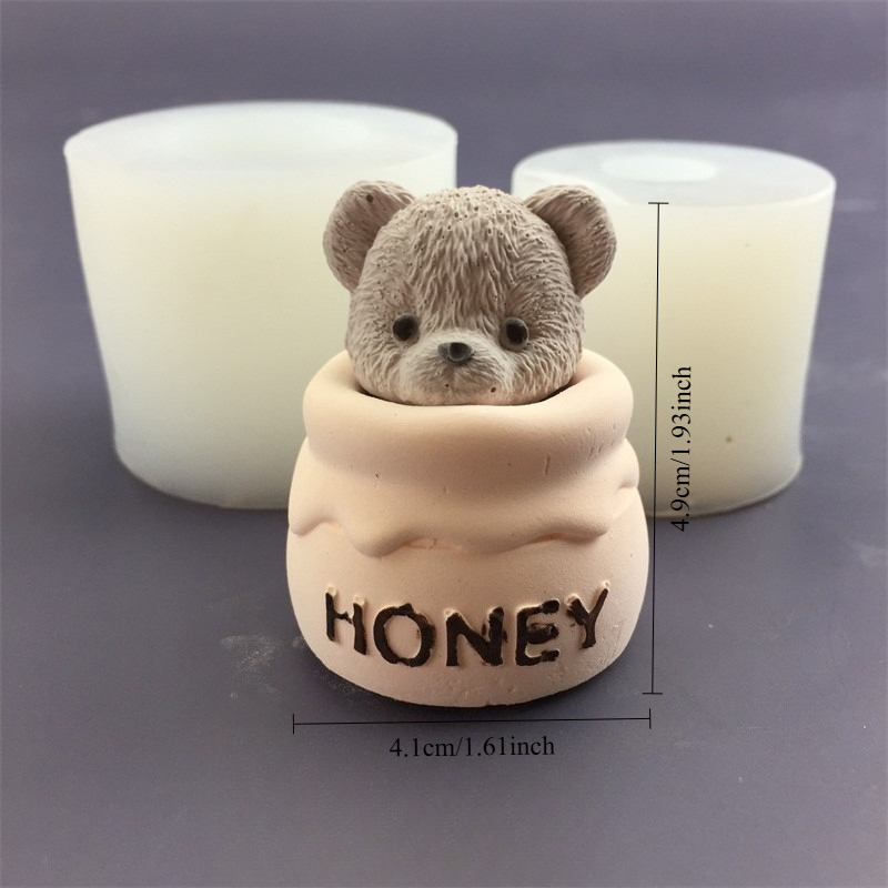 Cute Bear Honey Jar Silicone C – Candle Making Pot Bewertung und Preis