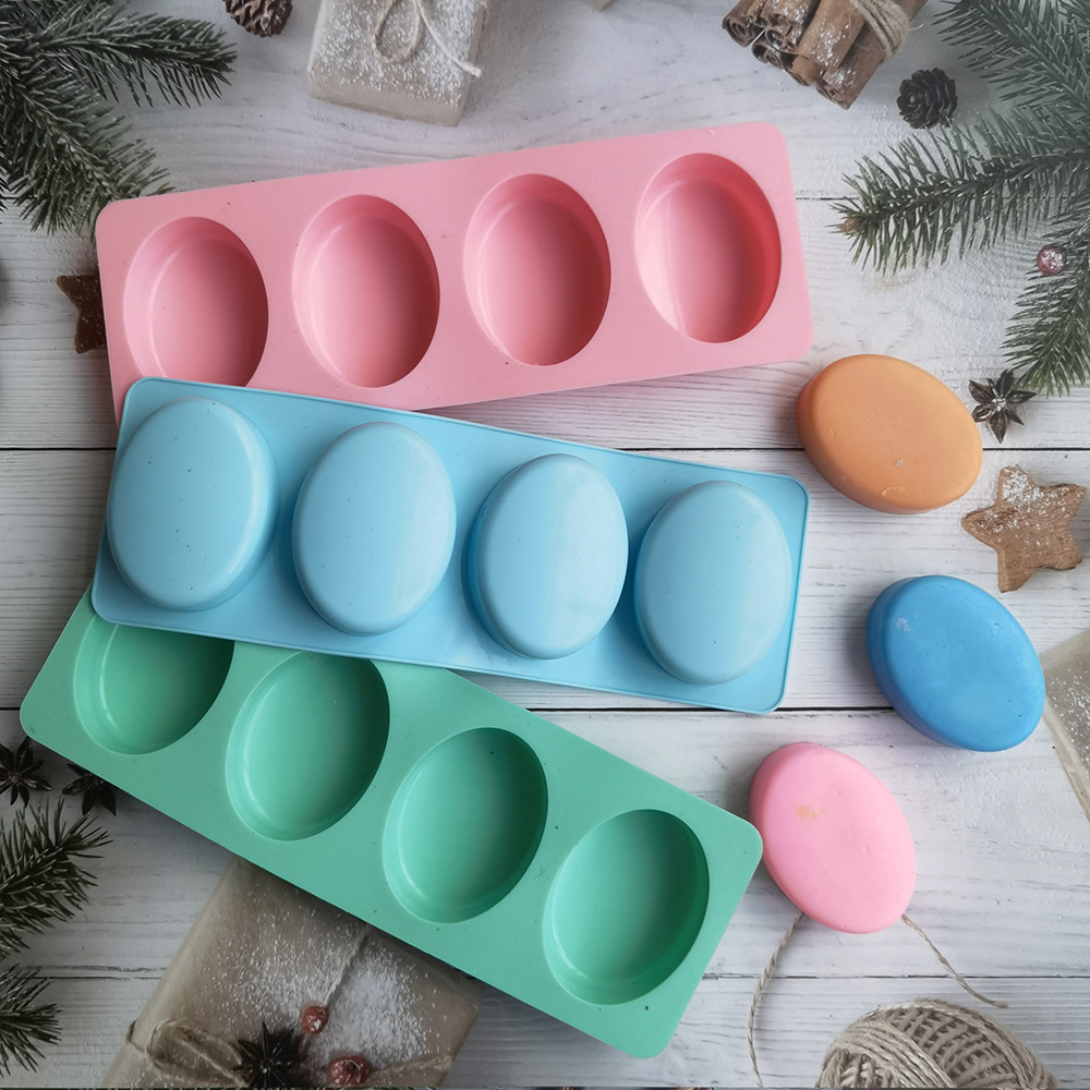 4 Cavities Oval Handmade Soap  – Candle Making Diy Kit Bewertung und Preis